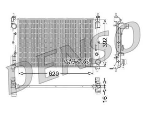 Kylare, motorkylning DRM09114 Denso