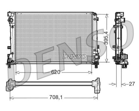Kylare, motorkylning DRM09163 Denso