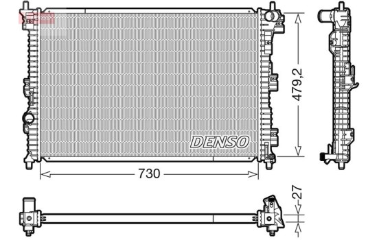Kylare, motorkylning DRM10112 Denso