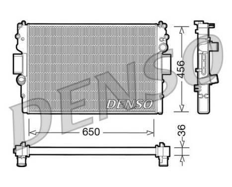 Kylare, motorkylning DRM12007 Denso