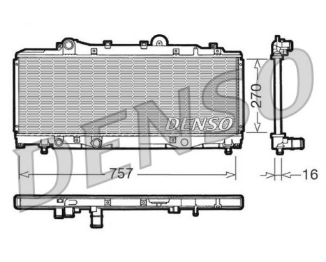 Kylare, motorkylning DRM13001 Denso
