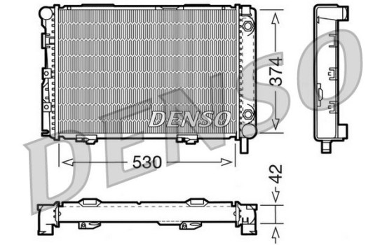 Kylare, motorkylning DRM17026 Denso