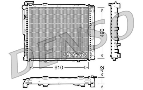 Kylare, motorkylning DRM17036 Denso