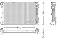 Kylare, motorkylning DRM17048 Denso