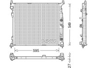 Kylare, motorkylning DRM17055 Denso