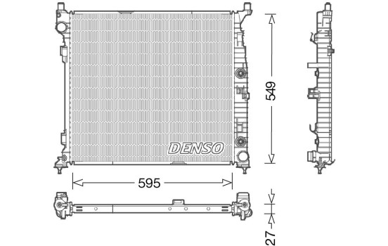 Kylare, motorkylning DRM17055 Denso