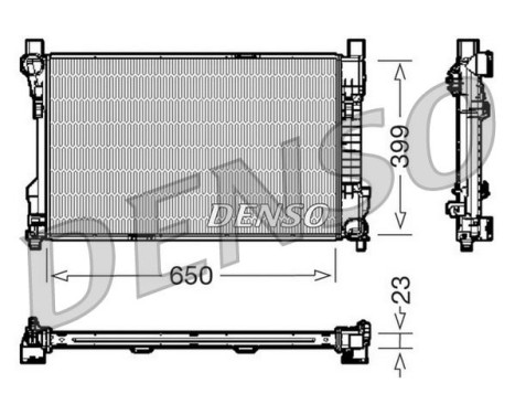Kylare, motorkylning DRM17081 Denso