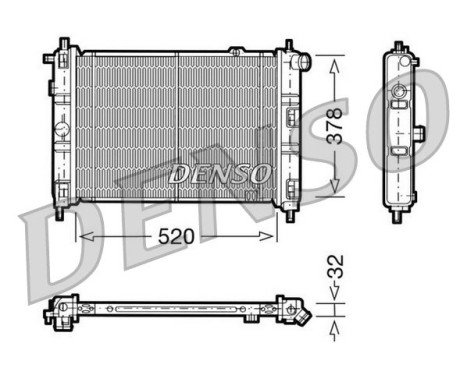 Kylare, motorkylning DRM20030 Denso