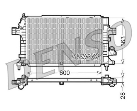 Kylare, motorkylning DRM20102 Denso