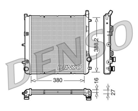 Kylare, motorkylning DRM21005 Denso