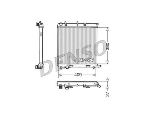 Kylare, motorkylning DRM21026 Denso