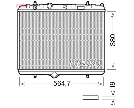Kylare, motorkylning DRM21055 Denso