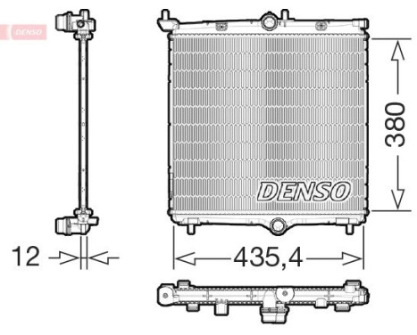 Kylare, motorkylning DRM21105 Denso