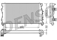 Kylare, motorkylning DRM23024 Denso