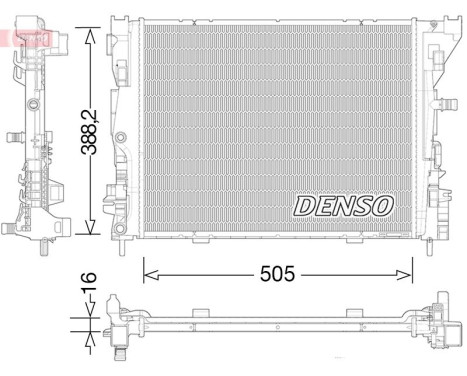 Kylare, motorkylning DRM23035 Denso