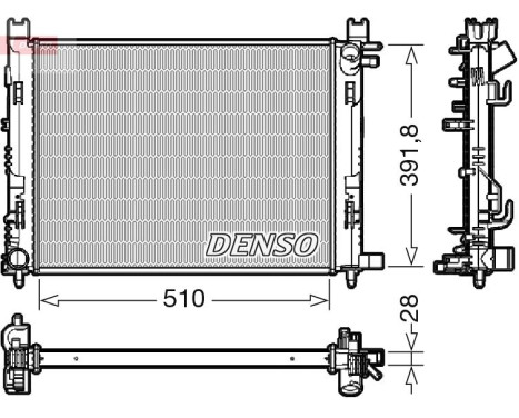 Kylare, motorkylning DRM23109 Denso