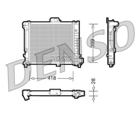 Kylare, motorkylning DRM25004 Denso