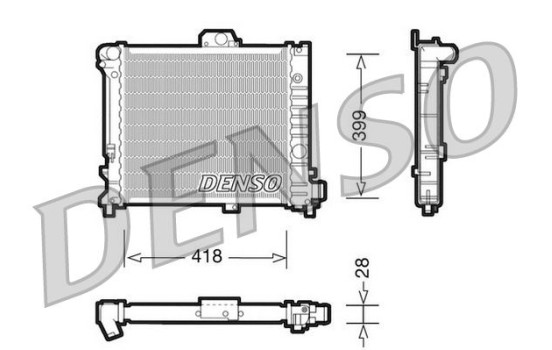 Kylare, motorkylning DRM25004 Denso