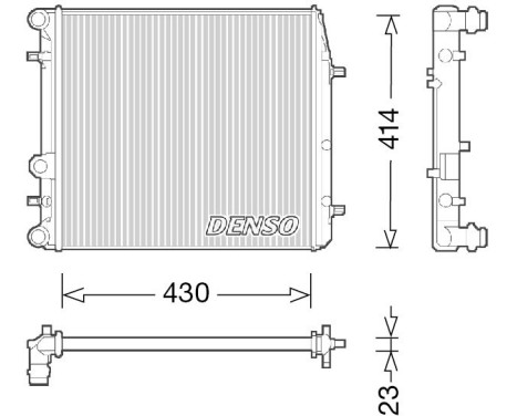 Kylare, motorkylning DRM27006 Denso