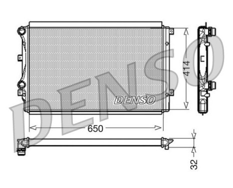 Kylare, motorkylning DRM32015 Denso