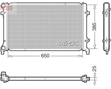 Kylare, motorkylning DRM32016 Denso
