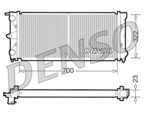 Kylare, motorkylning DRM32021 Denso