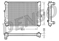 Kylare, motorkylning DRM32029 Denso