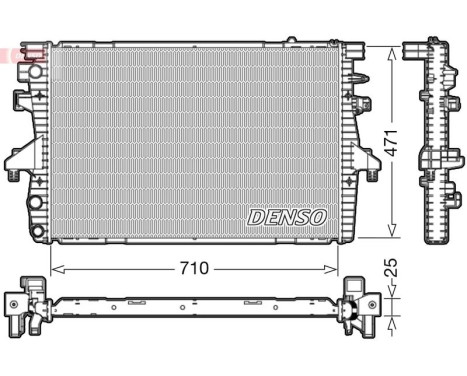 Kylare, motorkylning DRM32039 Denso