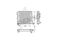 Kylare, motorkylning DRM33020 Denso