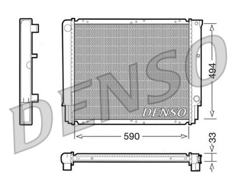 Kylare, motorkylning DRM33050 Denso