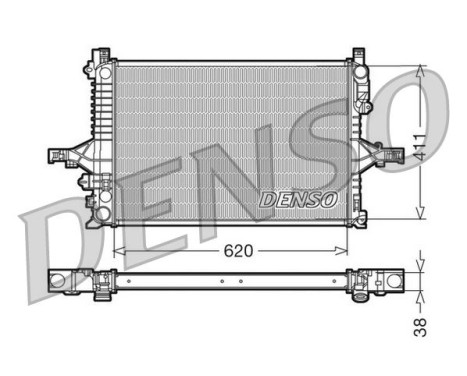 Kylare, motorkylning DRM33065 Denso