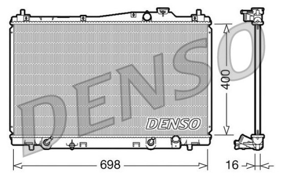 Kylare, motorkylning DRM40017 Denso