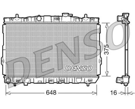 Kylare, motorkylning DRM41001 Denso