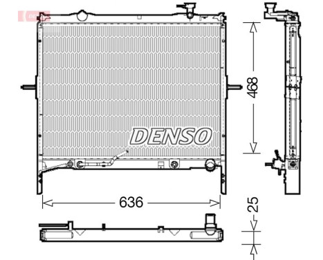 Kylare, motorkylning DRM43002 Denso