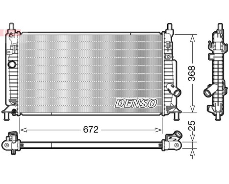 Kylare, motorkylning DRM44034 Denso
