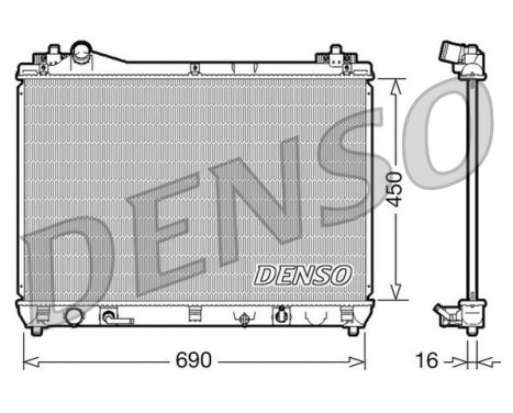 Kylare, motorkylning DRM47017 Denso