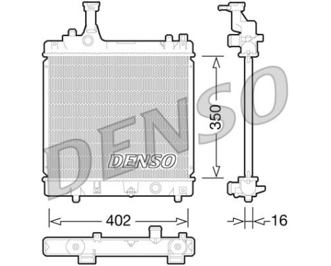 Kylare, motorkylning DRM47026 Denso