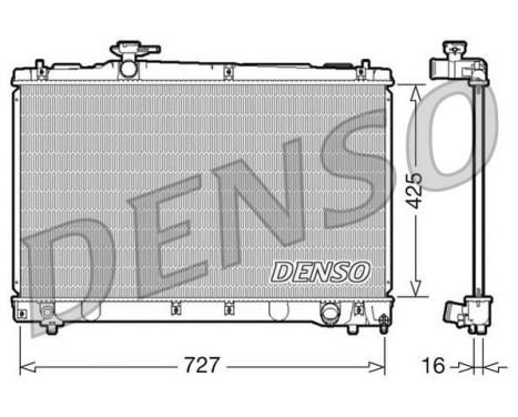 Kylare, motorkylning DRM50034 Denso