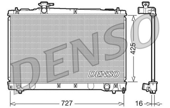Kylare, motorkylning DRM50034 Denso