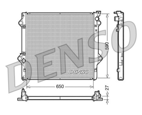 Kylare, motorkylning DRM50047 Denso