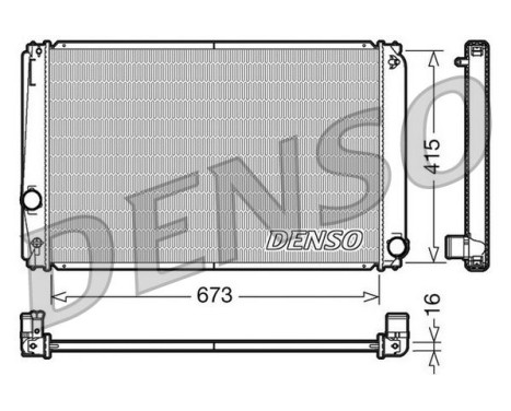 Kylare, motorkylning DRM50051 Denso