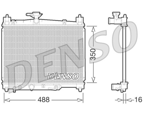 Kylare, motorkylning DRM50066 Denso