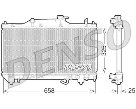 Kylare, motorkylning DRM50067 Denso