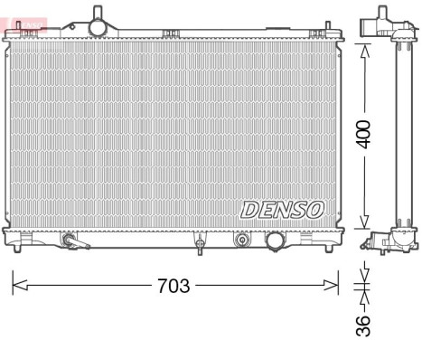 Kylare, motorkylning DRM50095 Denso