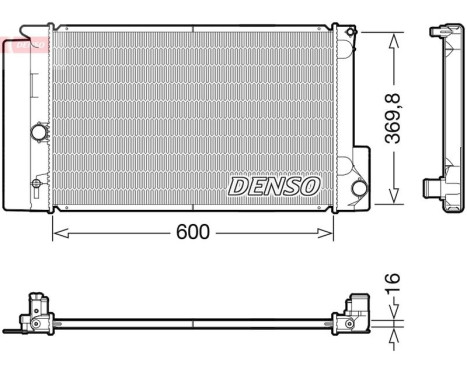 Kylare, motorkylning DRM50126 Denso