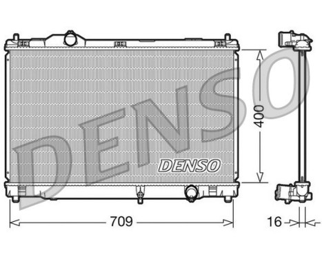 Kylare, motorkylning DRM51008 Denso