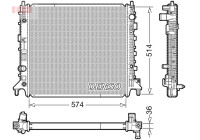 Kylare, motorkylning DRM99013 Denso