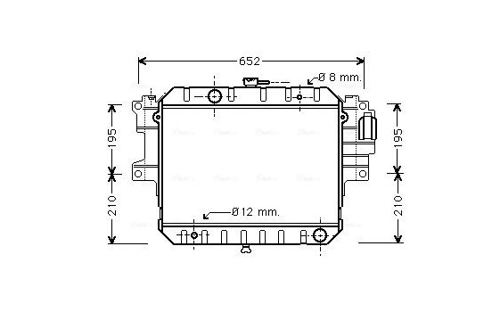 Kylare, motorkylning DU2028 Ava Quality Cooling