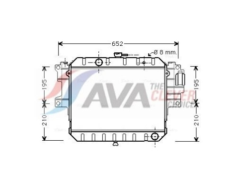 Kylare, motorkylning DU2038 Ava Quality Cooling
