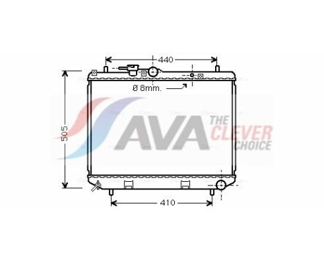 Kylare, motorkylning DU2043 Ava Quality Cooling